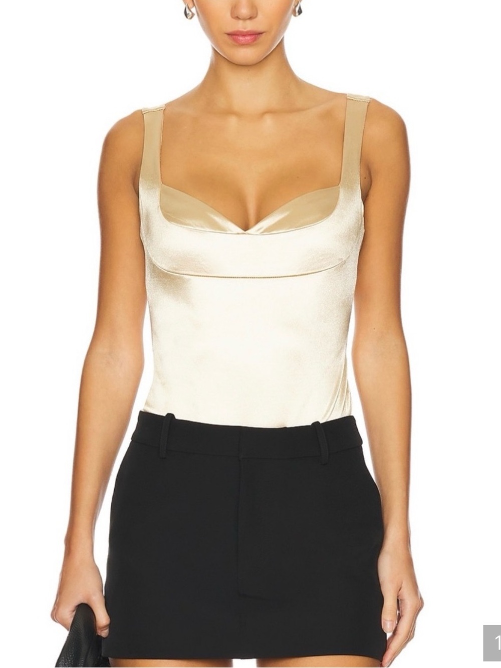 Free People Champagne Bodysuit